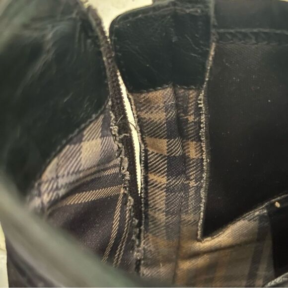 AQUATALIA Black Suede Ankle Boots Booties Stacked Heel Zippered Womens Size 8.5 - Picture 8 of 10